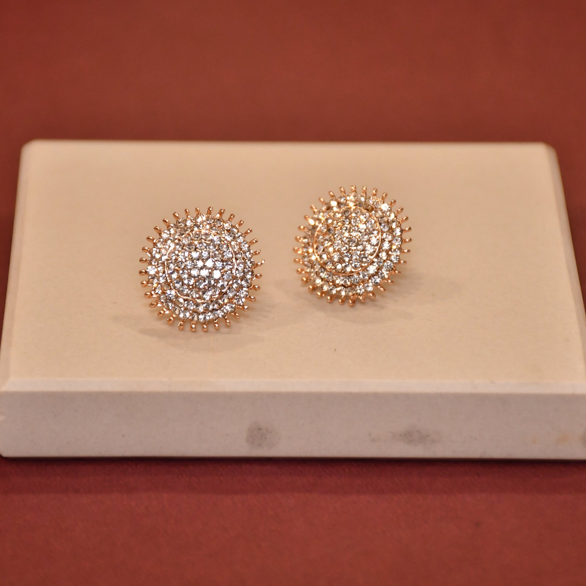Pearl Dot Rose Gold Earrings