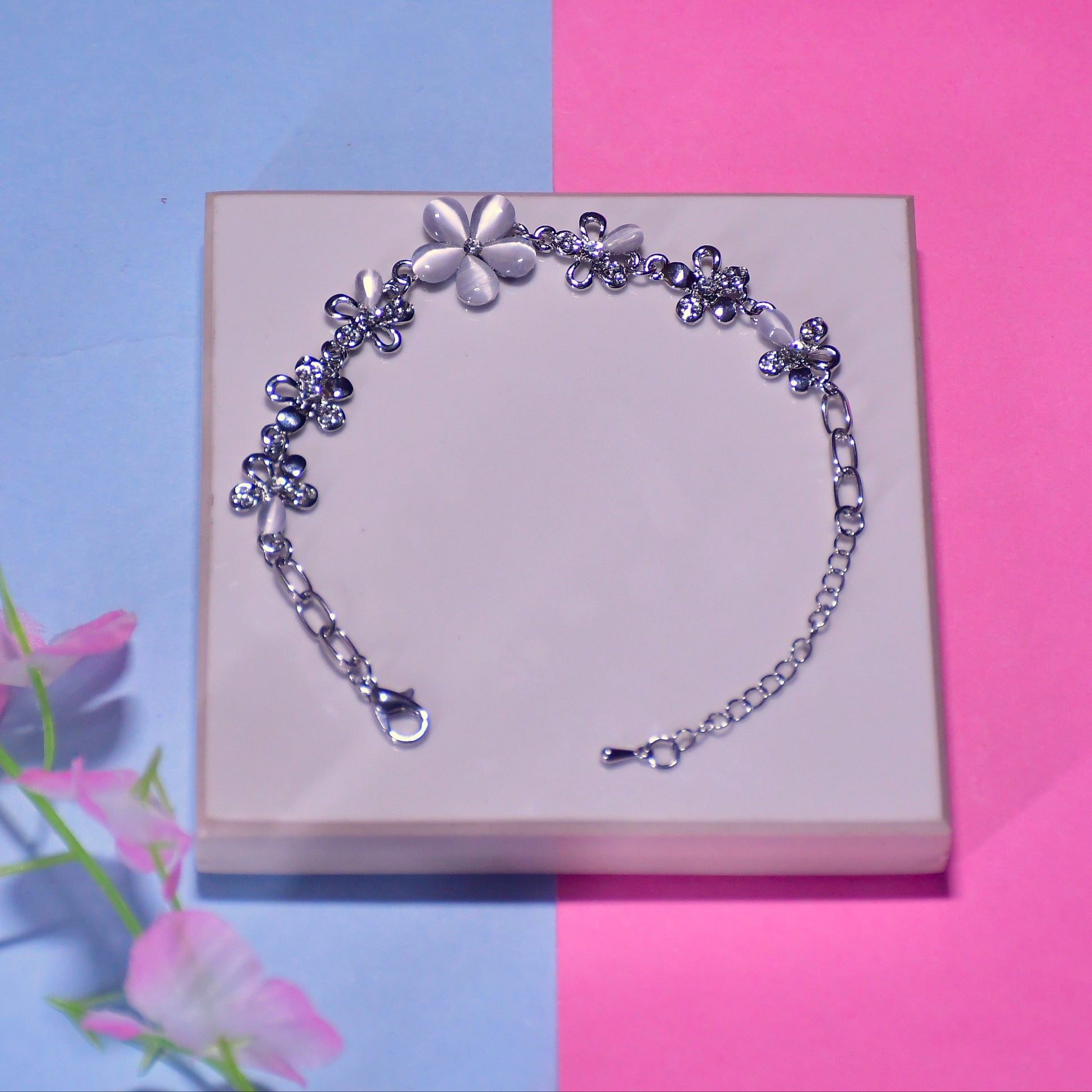 Silver Flora Bracelet