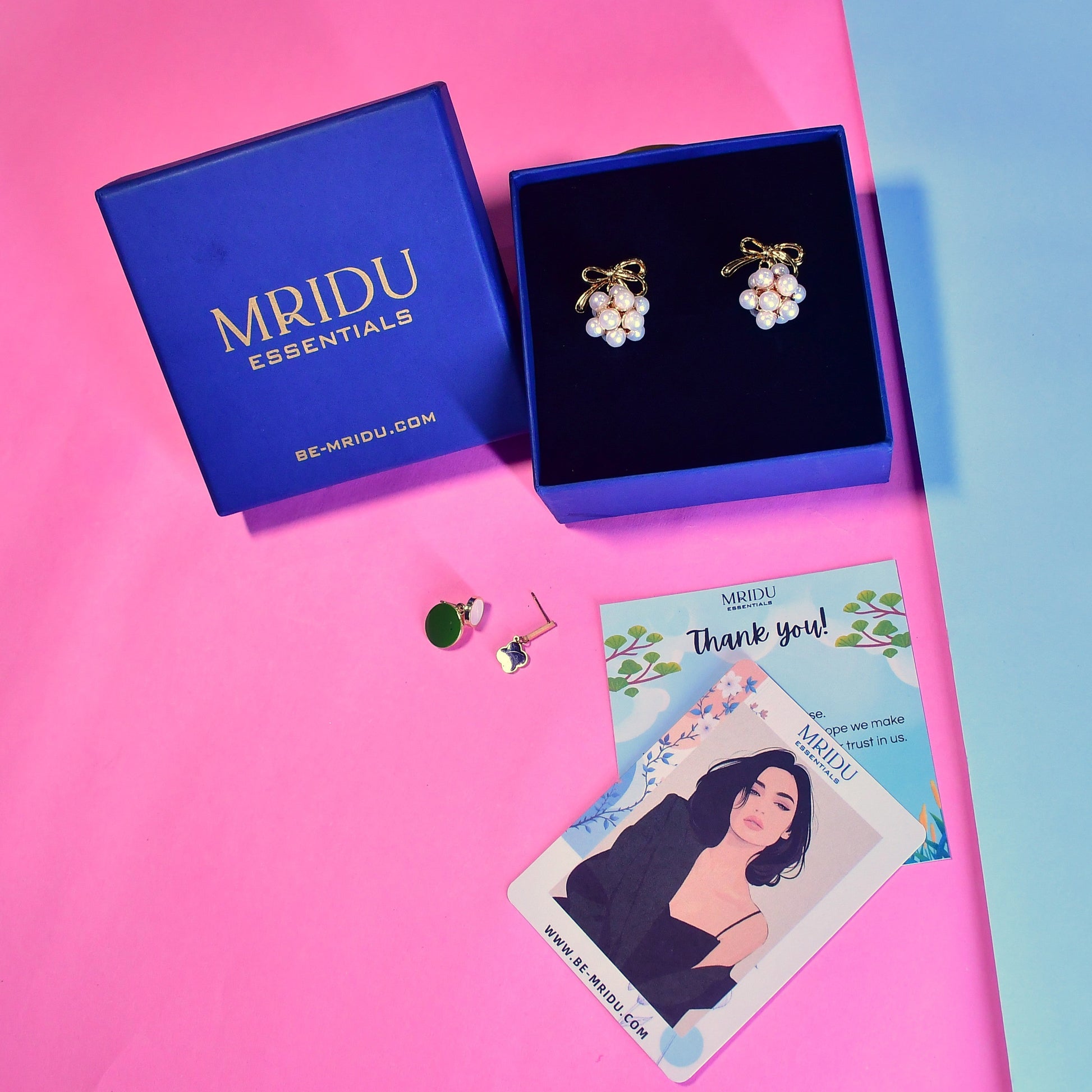 Bloom Beads Gold Finish Earrings