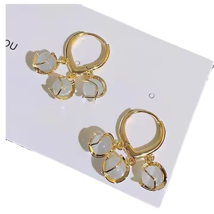 Gold Temptation Golden Finish Earrings
