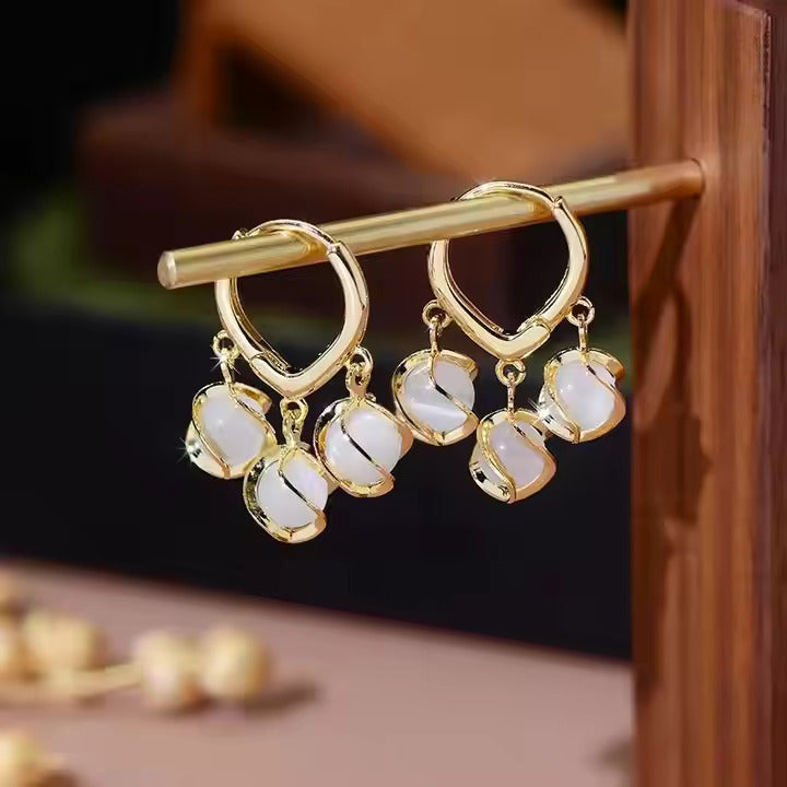 Gold Temptation Golden Finish Earrings