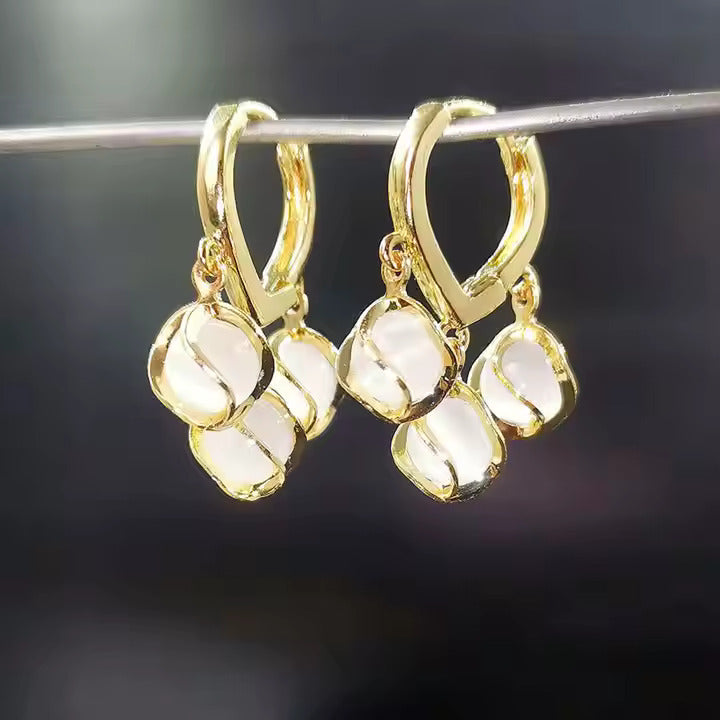 Gold Temptation Golden Finish Earrings