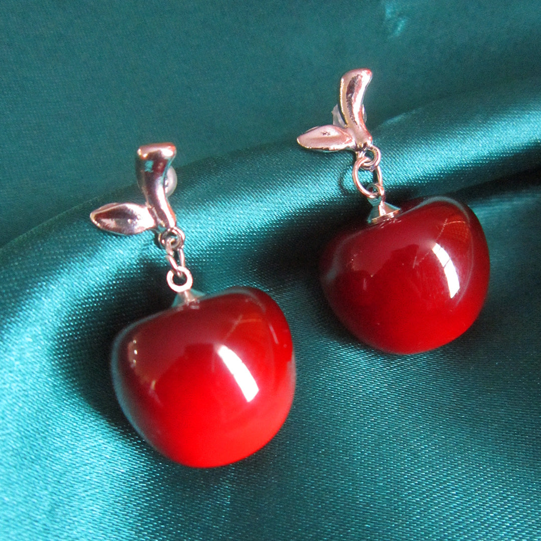 Apple Drop Earrings