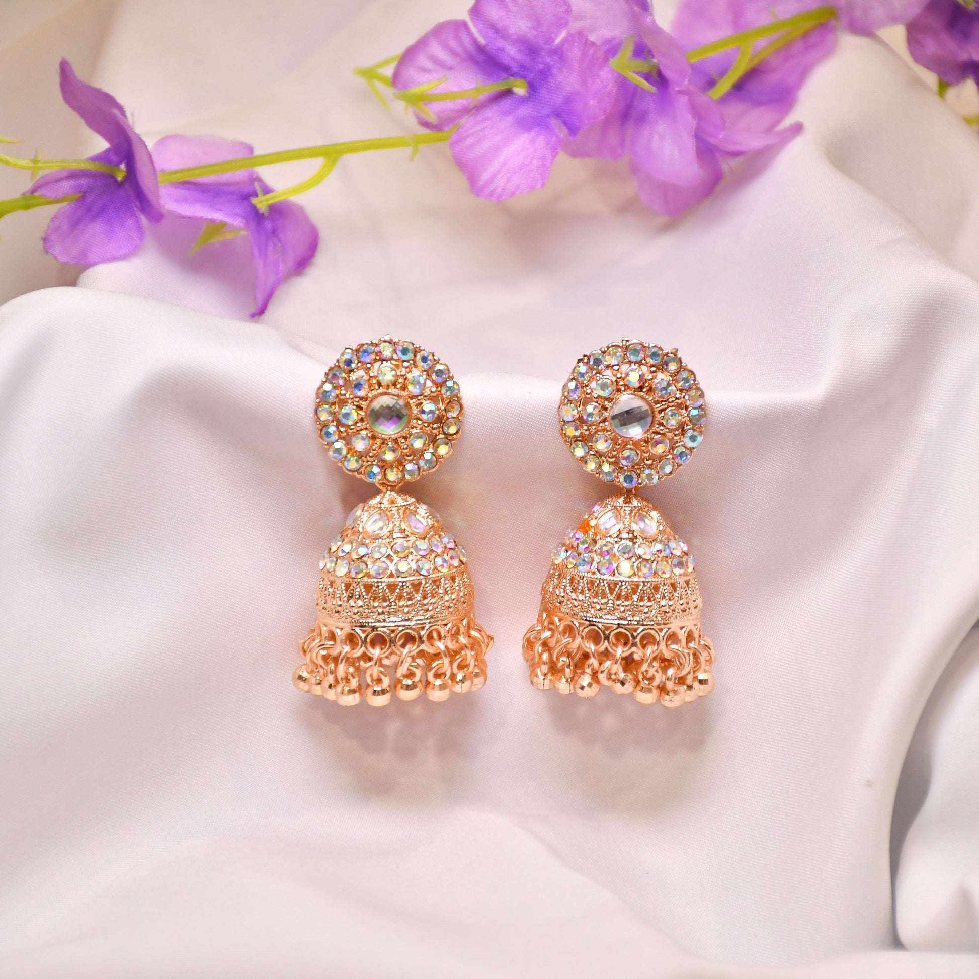 Jhumtara Rose Gold Jhumki