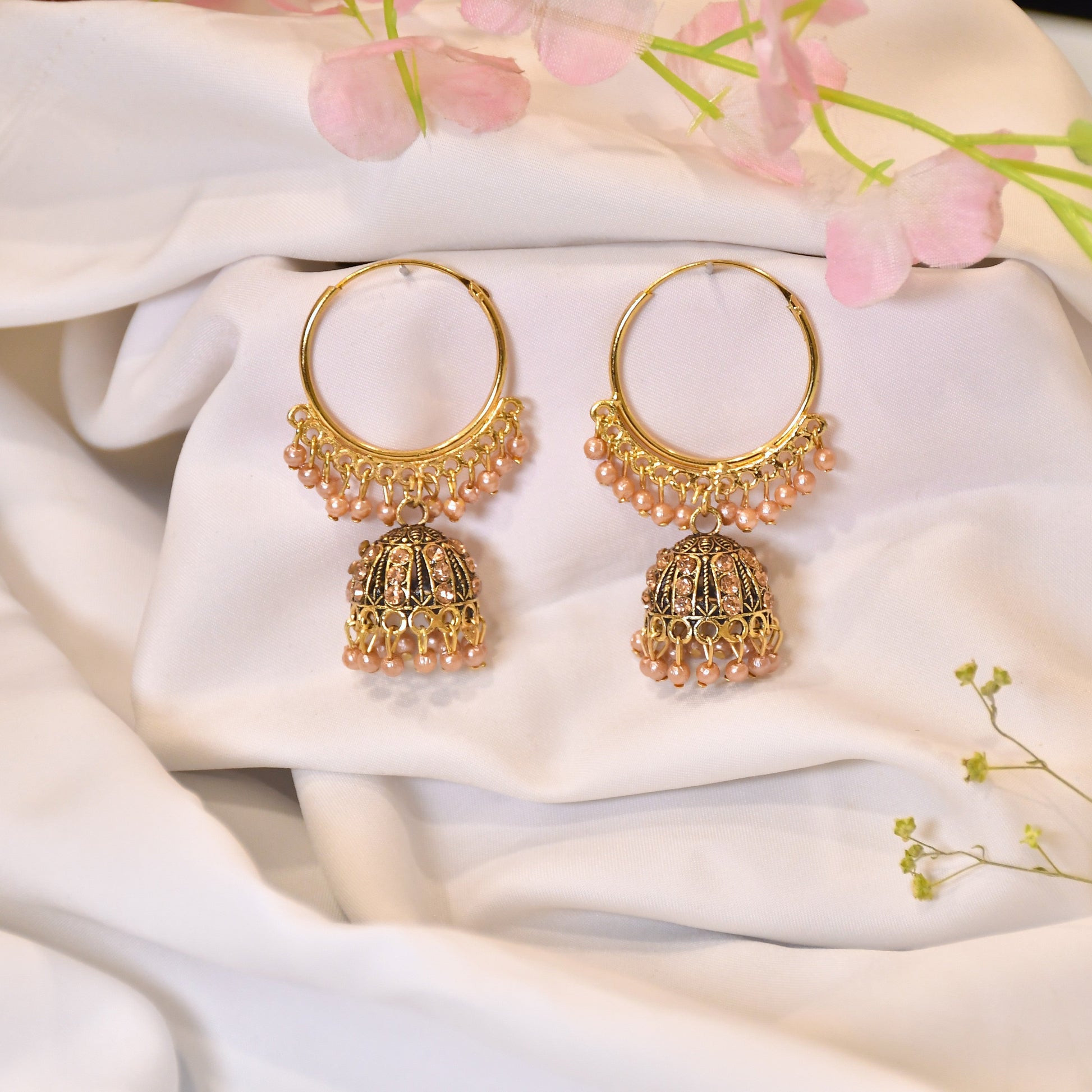 Saanjh Gold Plated Jhumki
