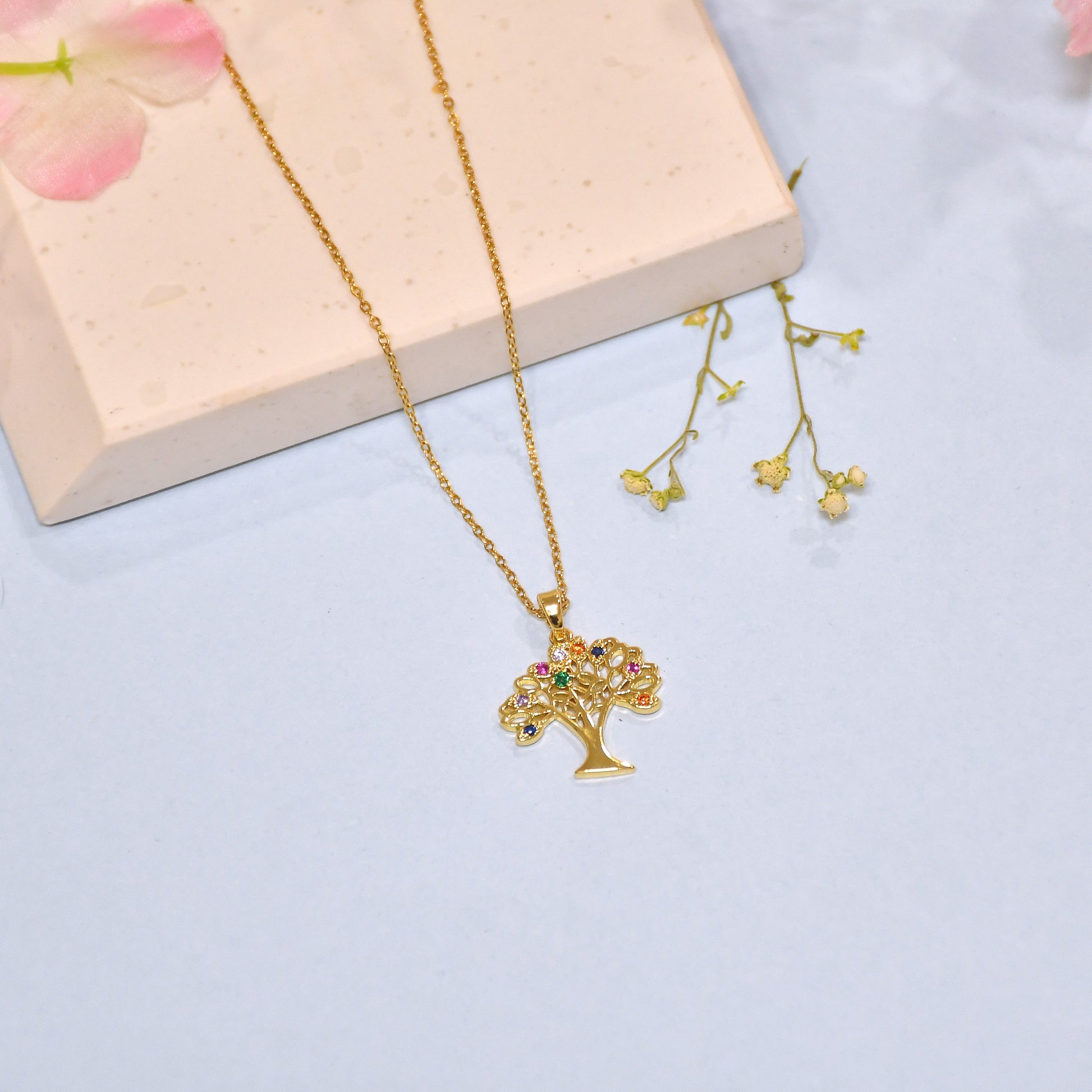 Celestial Canopy Chain Pendant | Gold Finish