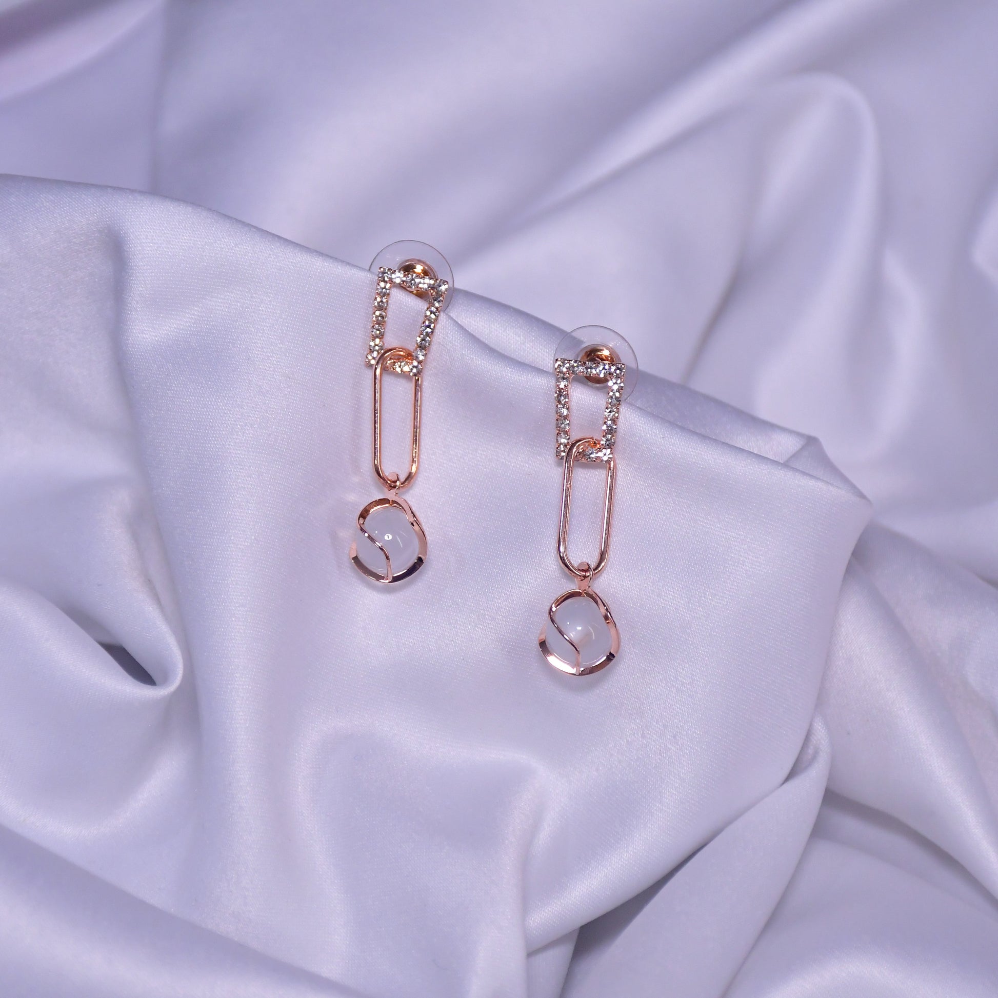 Bali Tails Earrings | Rose Golden Finish Earrings