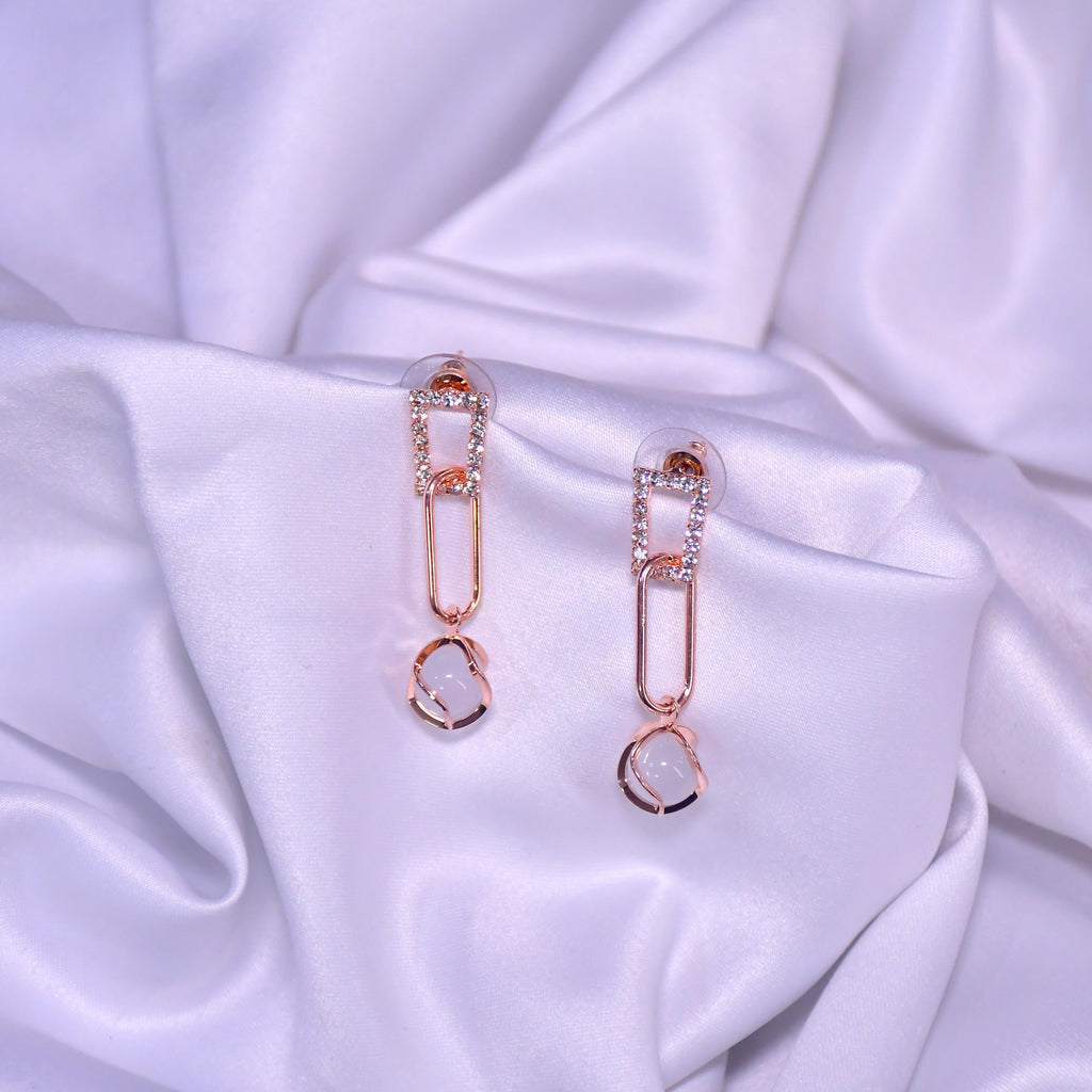 Bali Tails Earrings | Rose Golden Finish Earrings