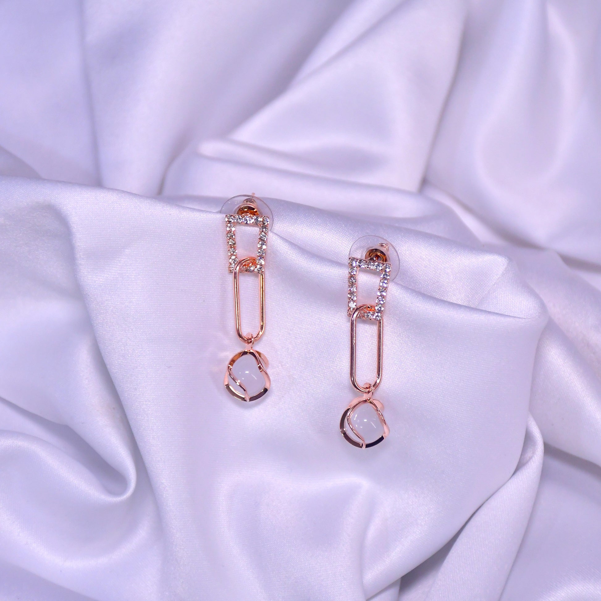 Bali Tails Earrings | Rose Golden Finish Earrings
