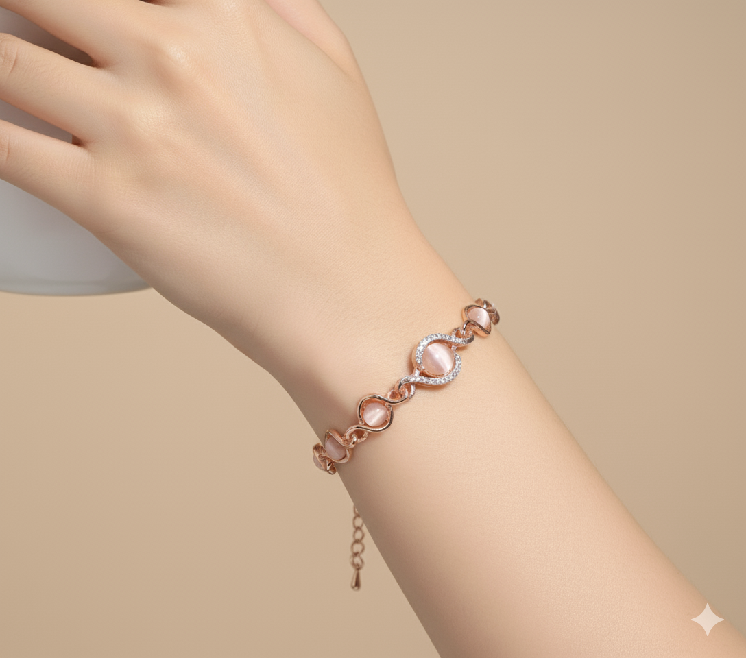 Blush Empress Bracelet | Rose Gold