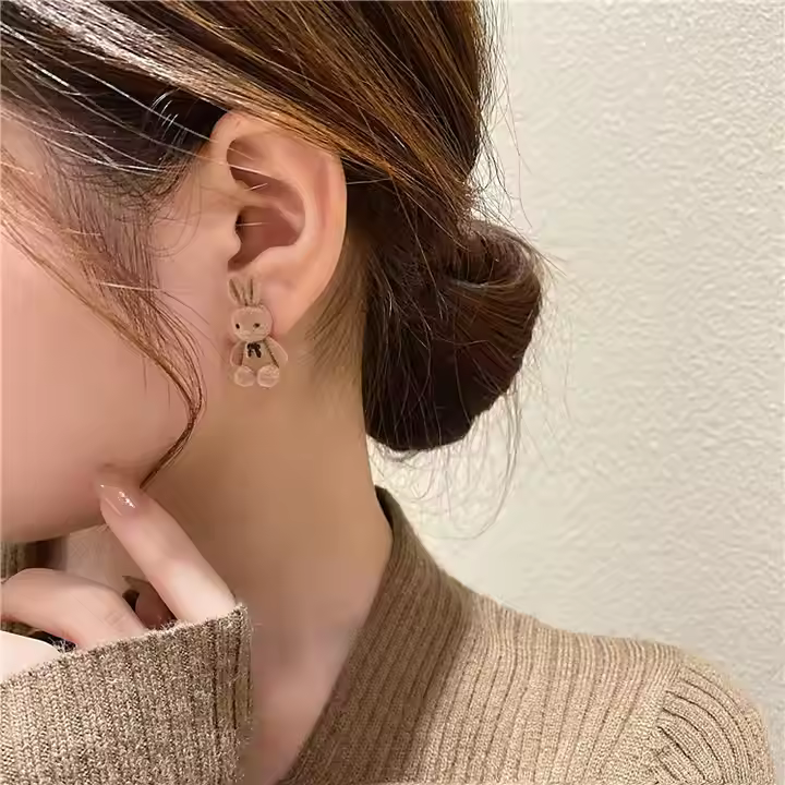 Cute Rabbits Korean Earrings