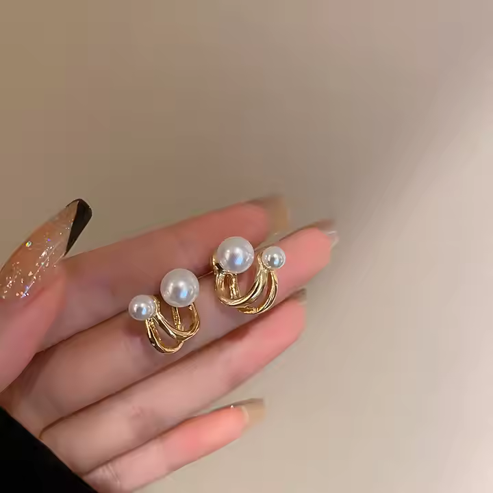 Golden Loop Korean Earrings