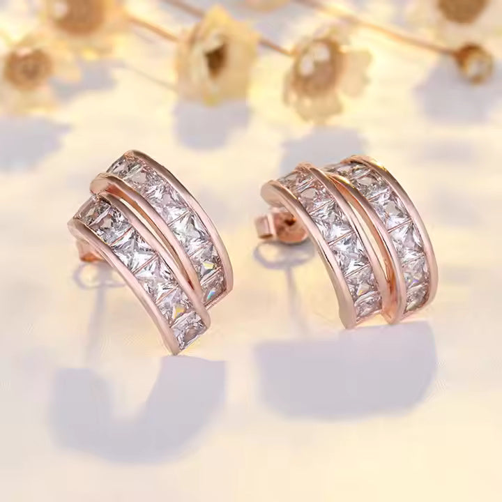 Rose Gold Eterna Bloom Earrings