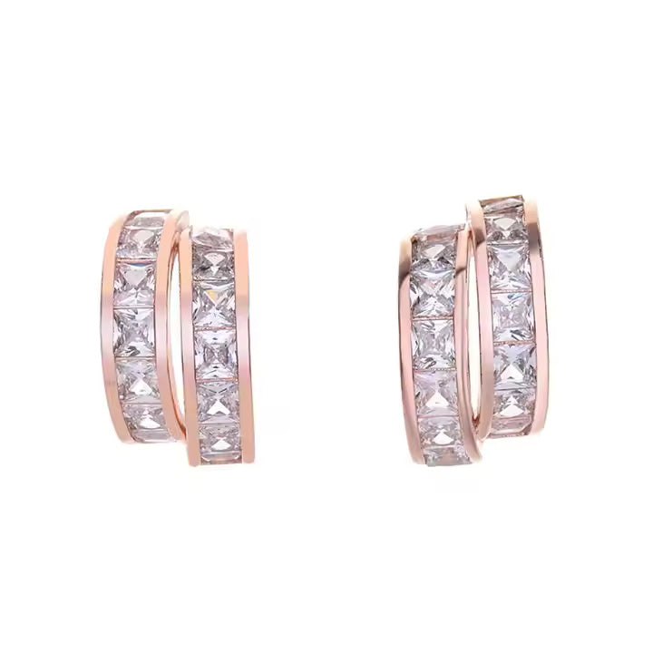 Rose Gold Eterna Bloom Earrings