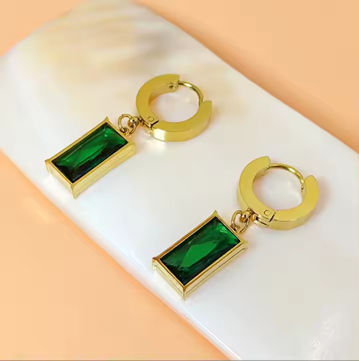 Emerald Glow Earrings