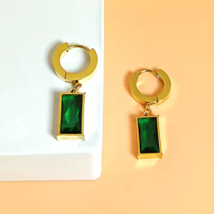 Emerald Glow Earrings