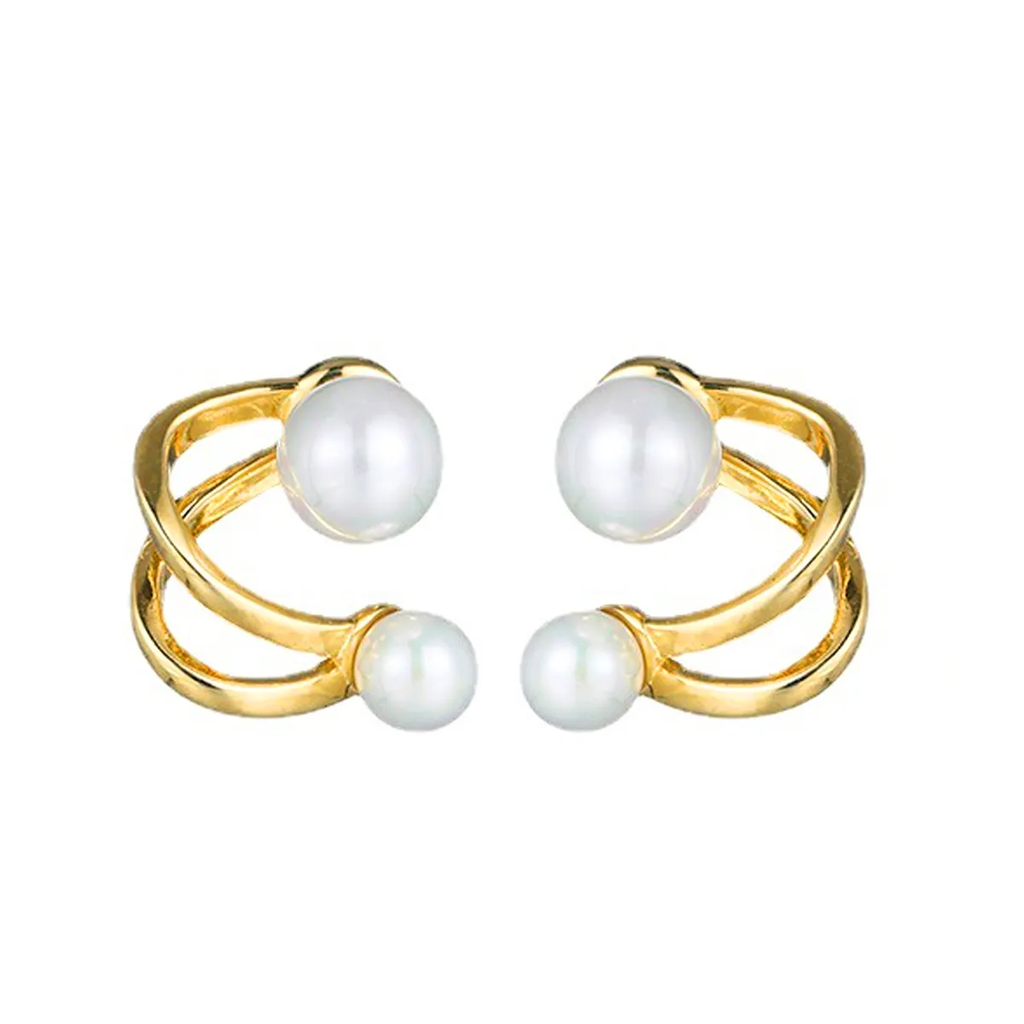Golden Loop Korean Earrings