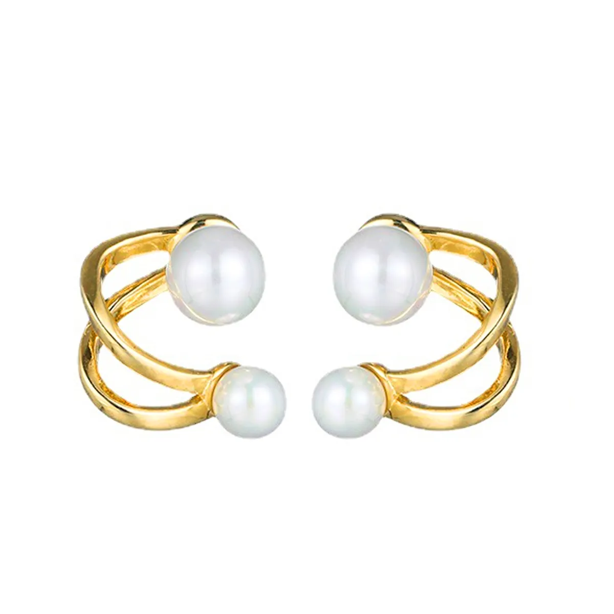 Golden Loop Korean Earrings