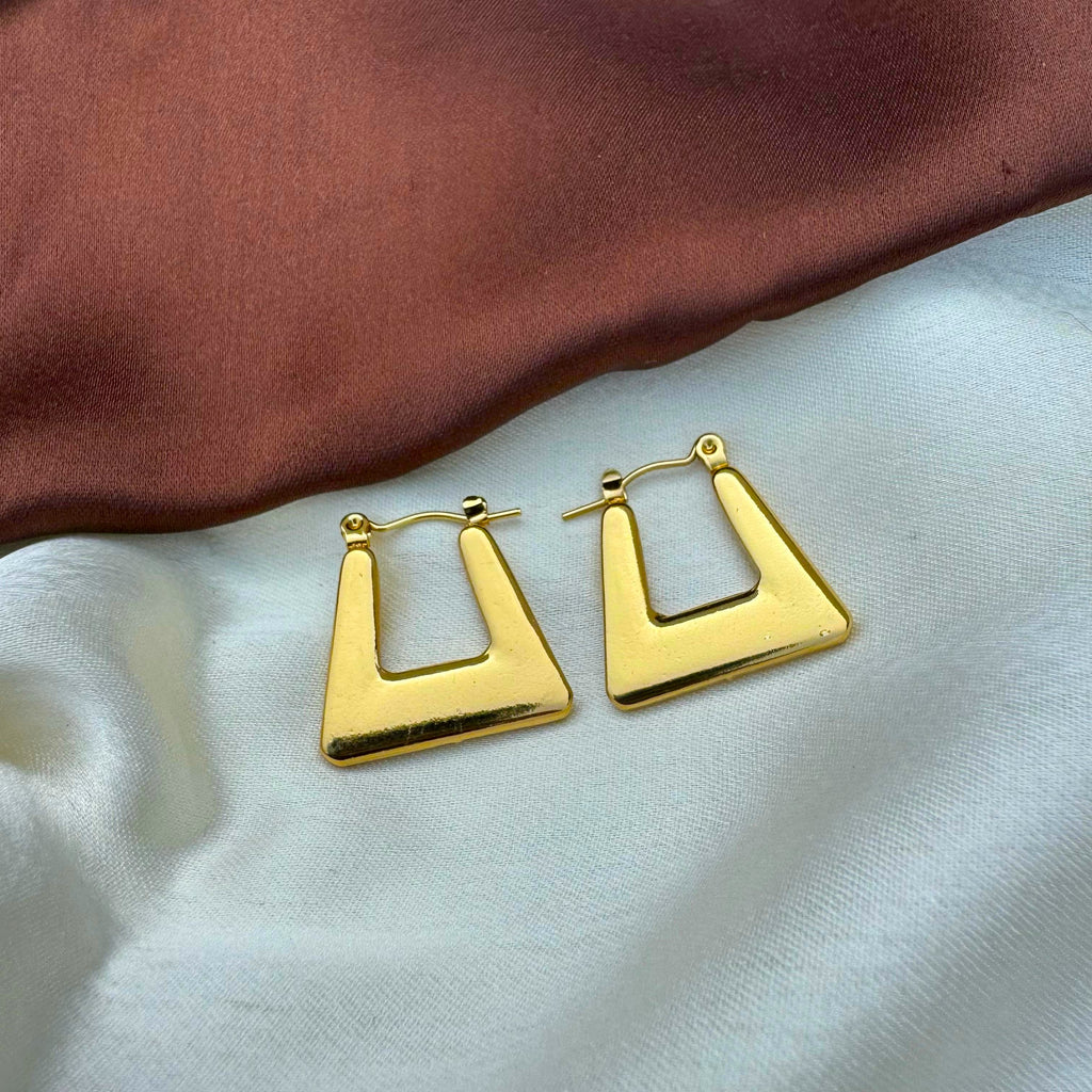 Luxe Radiance Gold Plated Earrings
