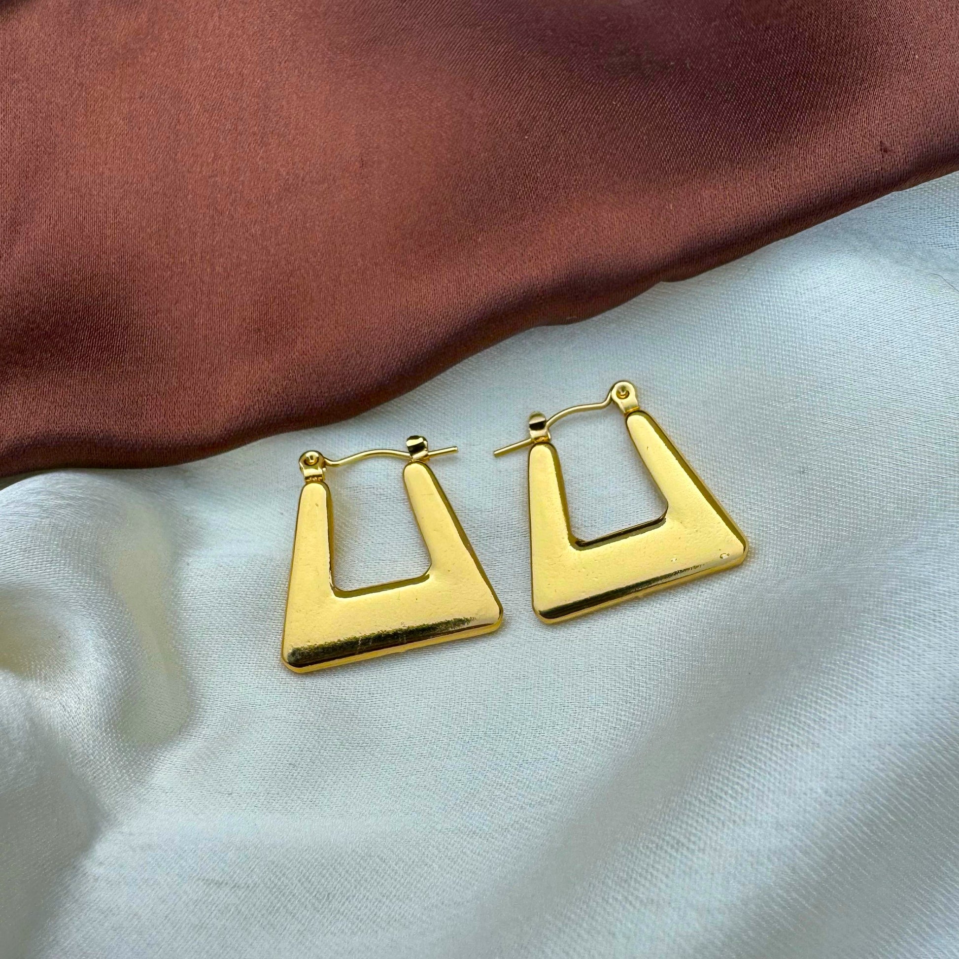 Luxe Radiance Gold Plated Earrings