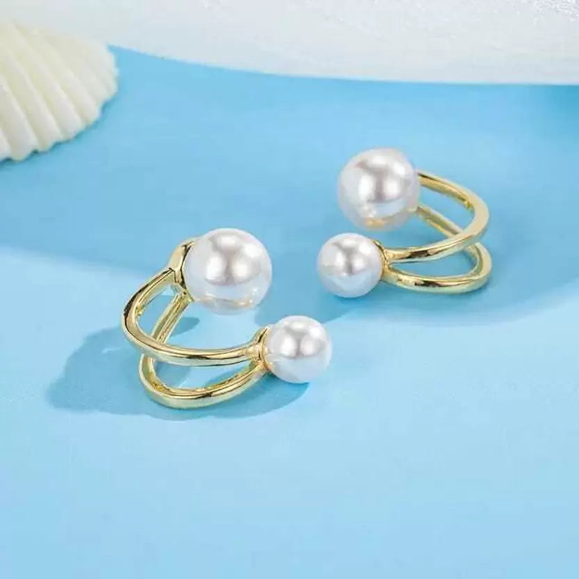 Golden Loop Korean Earrings