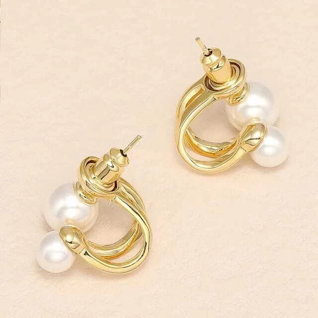Golden Loop Korean Earrings