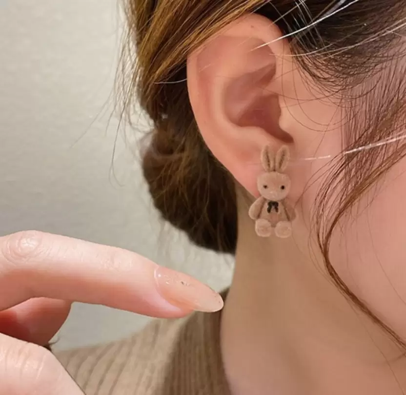 Cute Rabbits Korean Earrings