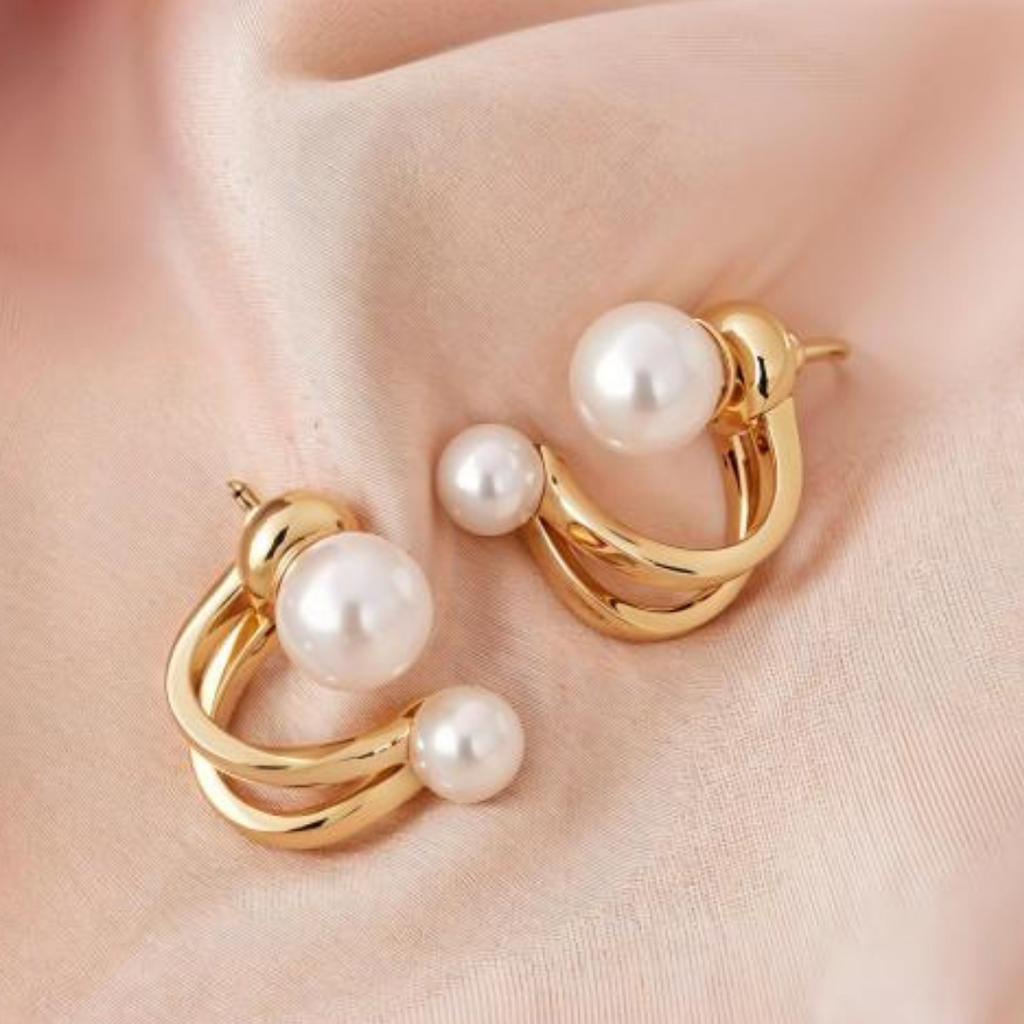 Golden Loop Korean Earrings