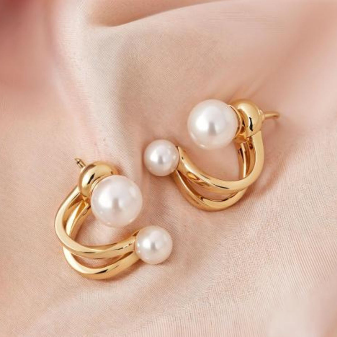 Golden Loop Korean Earrings